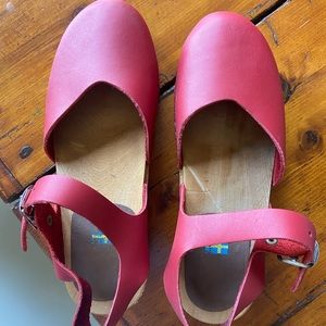 MIA Sofia Red Clogs